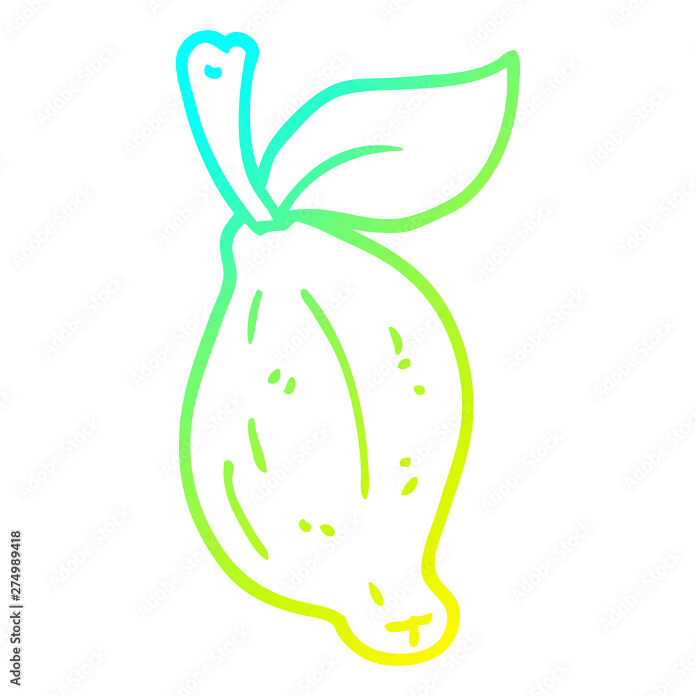 cold gradient line drawing cartoon lime fruit cold gradient line drawing cartoon lime fruit