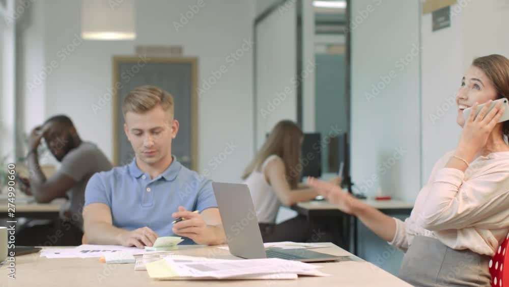 Business woman talking aggressively on mobile. Nervous woman having phone call Business woman talking aggressively on mobile. Nervous woman having phone call