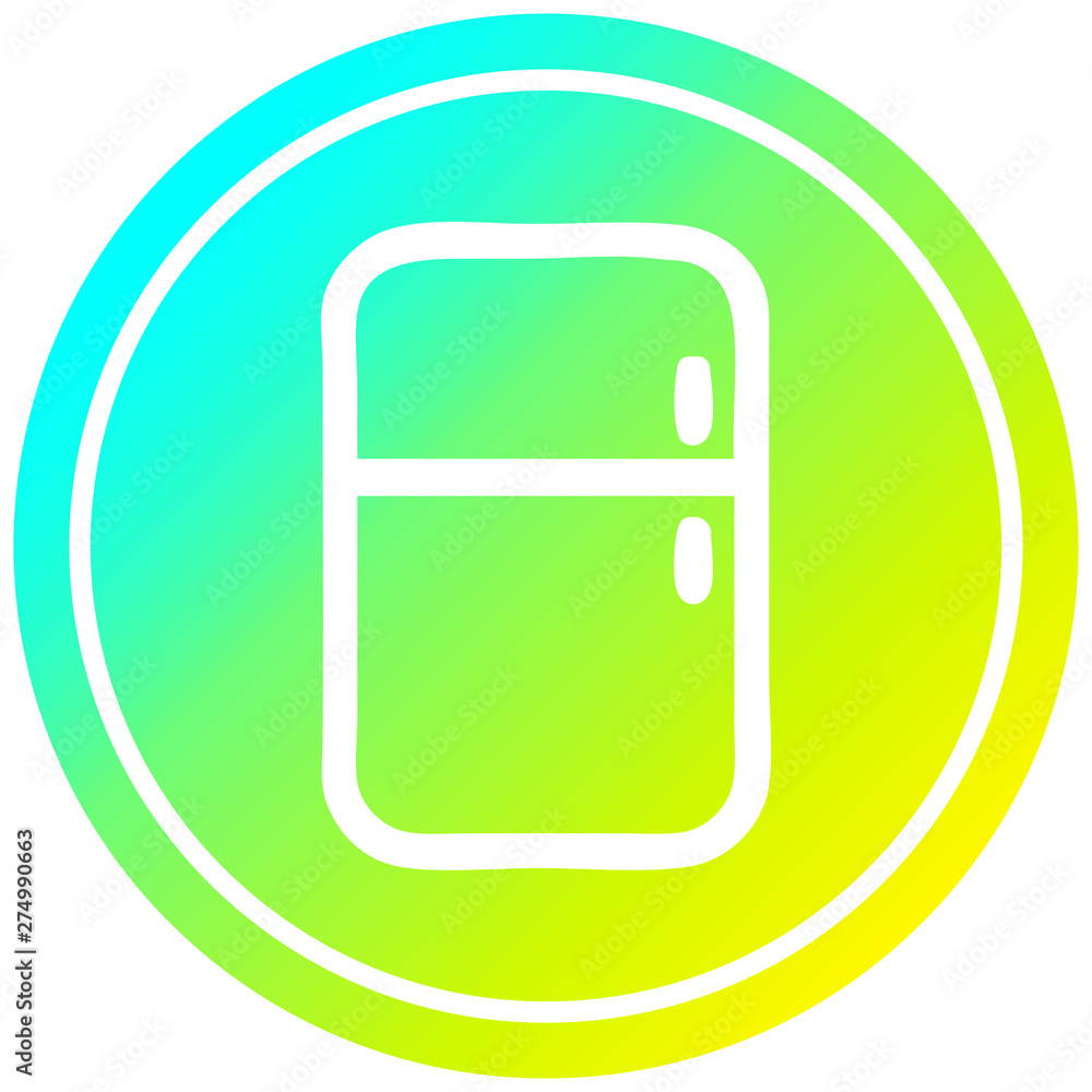 kitchen refrigerator circular in cold gradient spectrum kitchen refrigerator circular in cold gradient spectrum