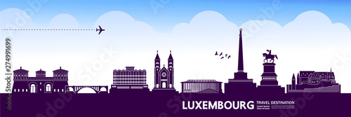 Luxembourg  travel destination vector illustration. photo