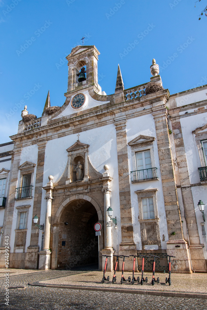 Main entrance to historical downtown