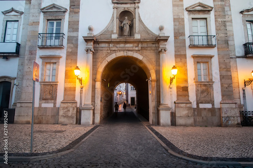 Main entrance to historical downtown