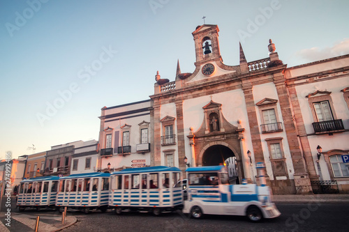 Main entrance to historical downtown