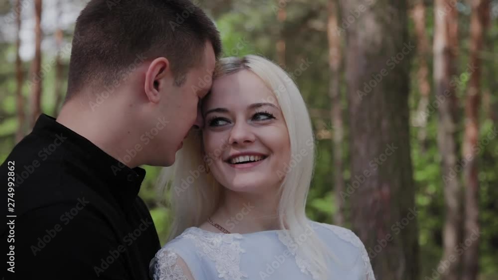 Beautiful happy faces of lovers close-up. Beautiful happy faces of lovers close-up.