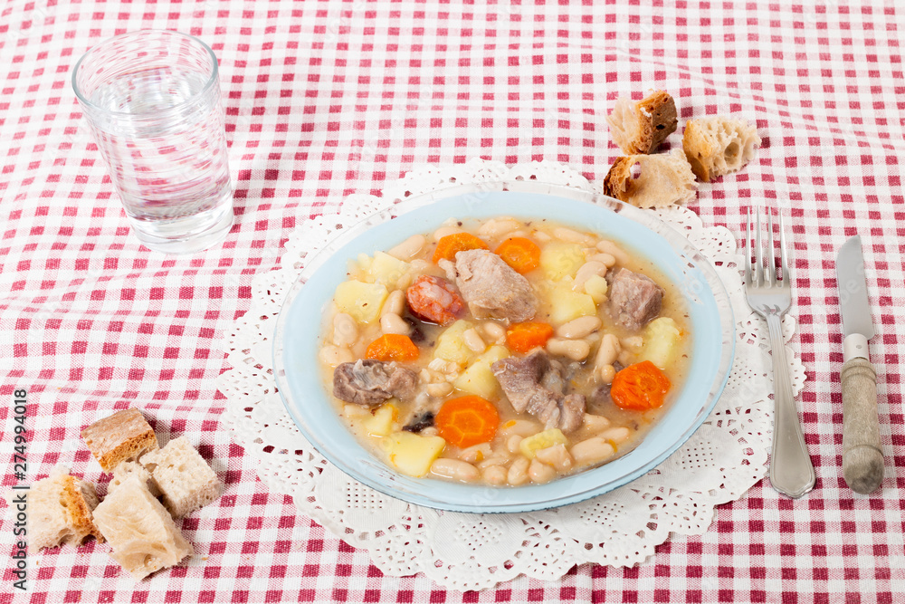 stew with white beans and carrot stew with white beans and carrot