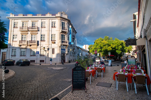 Fototapeta Naklejka Na Ścianę i Meble -  Tourist downtown area of Faro city