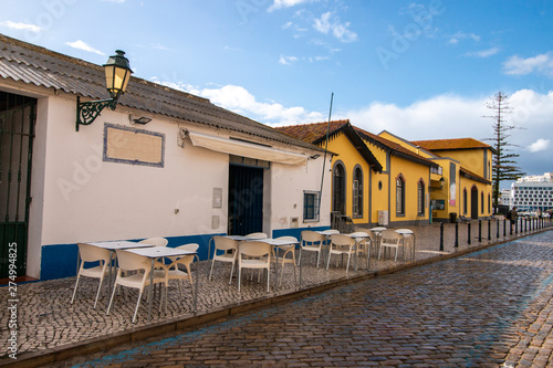 Streets on downtown Faro city