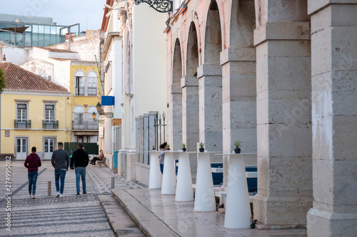 historical plaza in Faro city