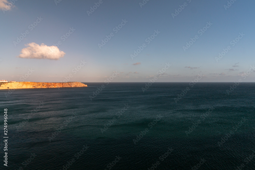 the sea on sagres viewpoint
