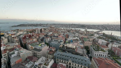 Wallpaper Mural Time Lapse: Sunset Over a Busy Istanbul Bay - Istanbul, Turkey Torontodigital.ca