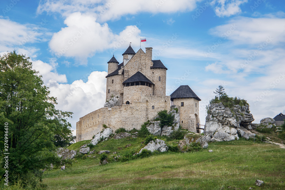 Bobolice Castle in Silesia, Poland