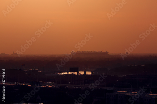 Silhoutte of a Stadium photo