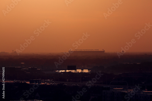 Silhoutte of a Stadium