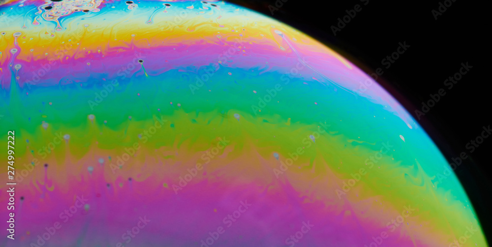 Surface of soap bubble