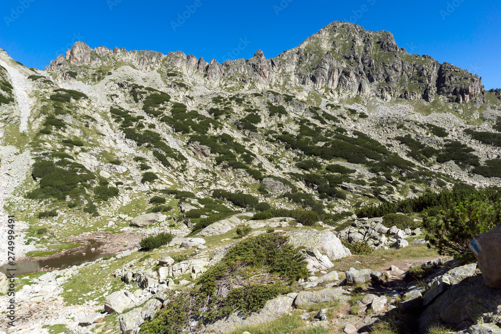 Landscape of Samodivski lakes, Pirin Mountain, Bulgaria