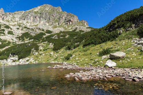 Landscape of Samodivski lakes, Pirin Mountain, Bulgaria photo