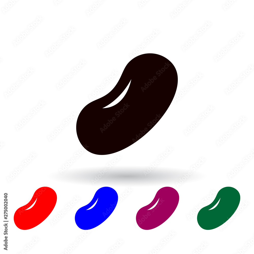 beans multi color icon. Elements of farm set. Simple icon for websites, web design, mobile app, info graphics beans multi color icon. Elements of farm set. Simple icon for websites, web design, mobile app, info graphics