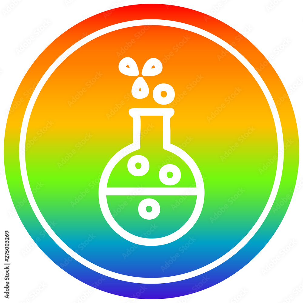 science experiment circular in rainbow spectrum science experiment circular in rainbow spectrum