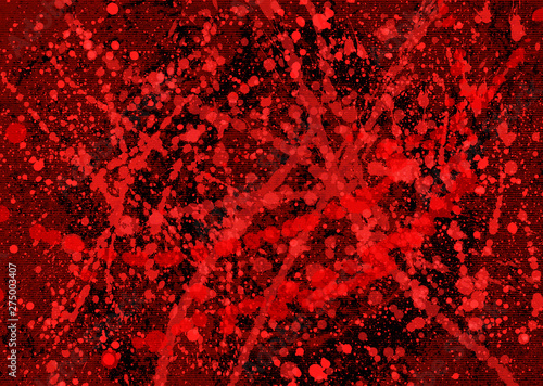 Splattering blood_05/飛び散る血痕05