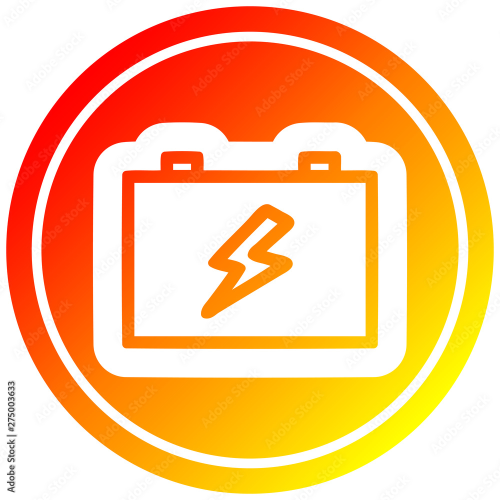 industrial battery in hot gradient spectrum industrial battery in hot gradient spectrum