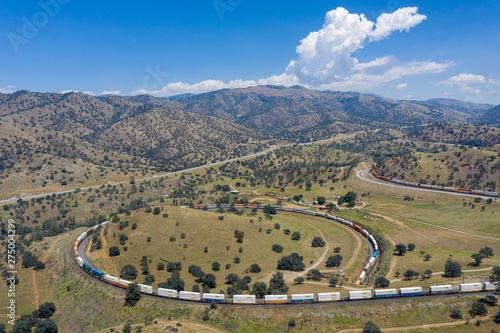 Tehachapi Loop in California