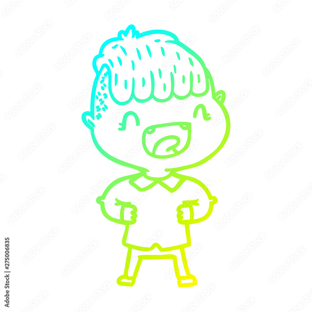 cold gradient line drawing cartoon happy boy laughing cold gradient line drawing cartoon happy boy laughing