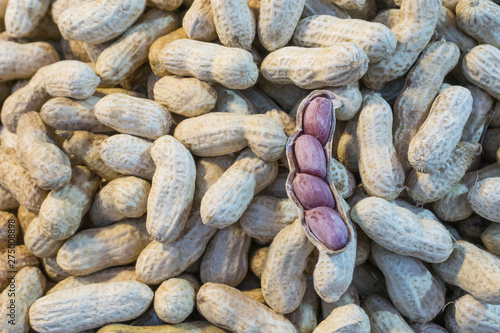 Boiled peanuts for eat and make peanut butter,healtyy food high fiber.