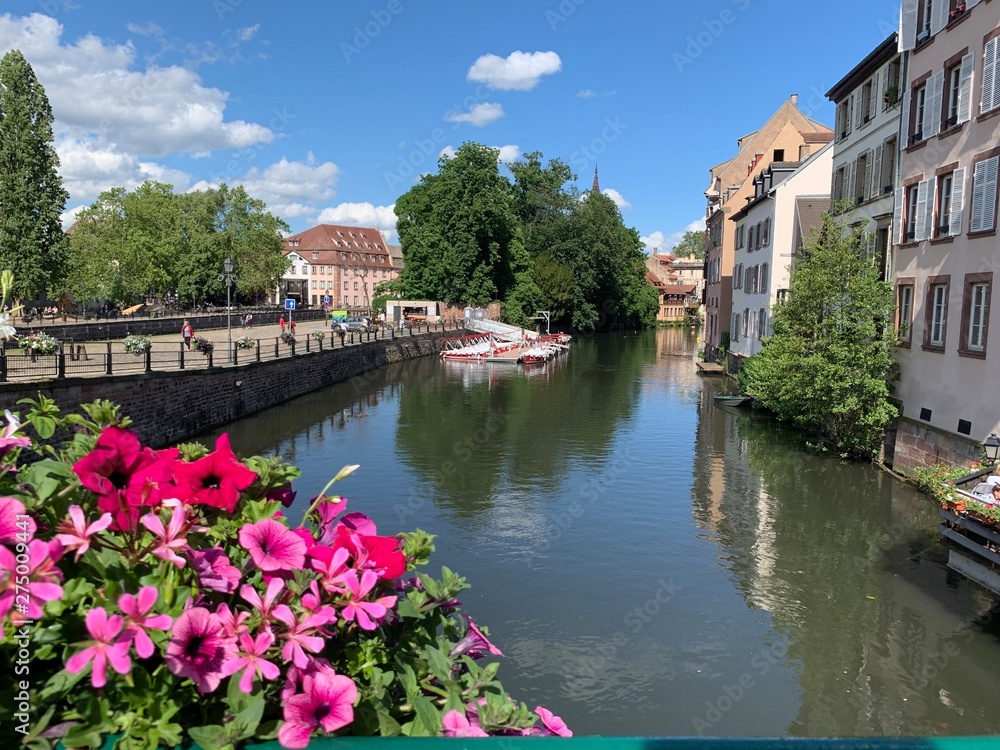 A view from Strasbourg in Alsace region of France