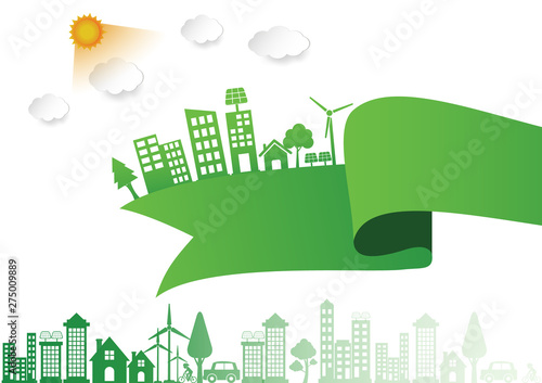 Ecology environmentally friendly concept Vector infographic