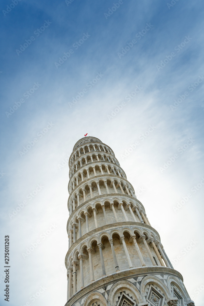 Pisa tower leaning in Italy	