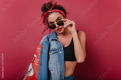 Shapely girl with casual ac...