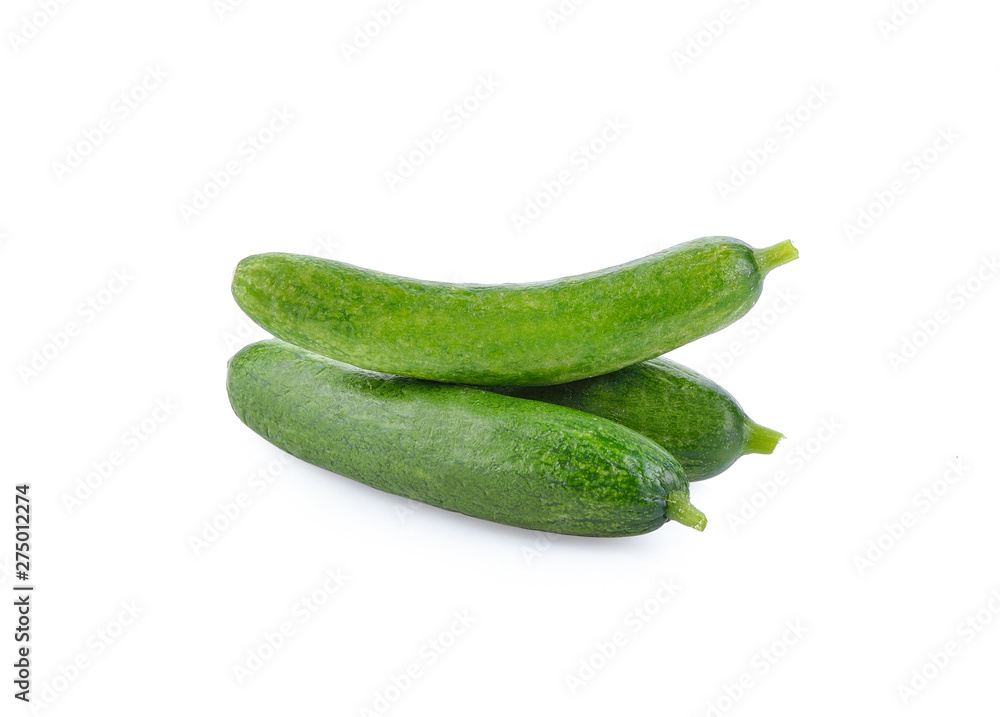Fresh cucumber on white background Fresh cucumber on white background