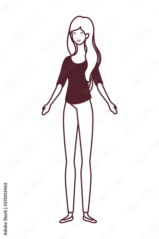 silhouette of woman standing on white background silhouette of woman standing on white background