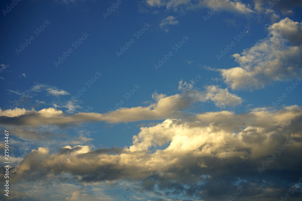 background clouds in the evening sky