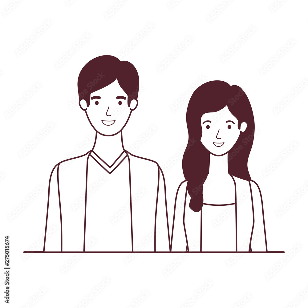 silhouette of couple in white background character silhouette of couple in white background character