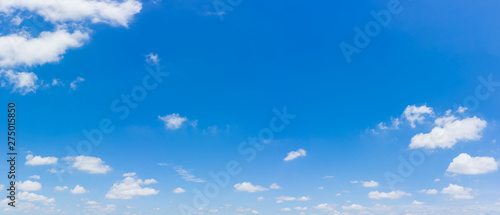 Blue sky and clouds natural background.