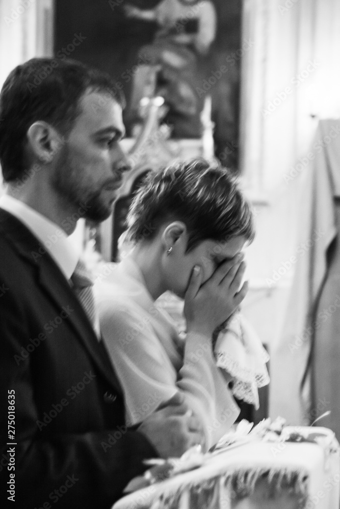 Wedding in christianity church