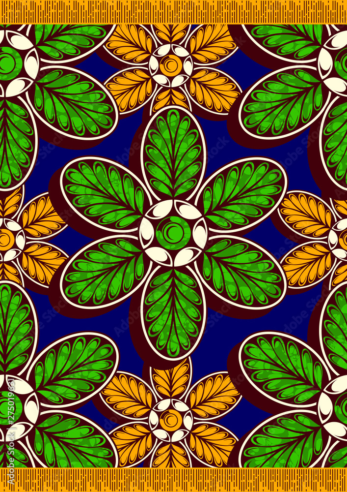 Fototapeta premium african fashion seamless pattern, vector illustration file. 