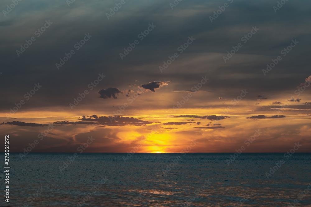 Fototapeta premium sunset over the sea