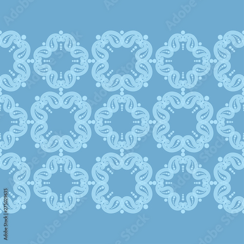 Paisley ornament. Polka dot. Ethnic boho seamless pattern. Ikat. Traditional ornament. Folk motif. Can be used for wallpaper  textile  invitation card  wrapping  web page background.
