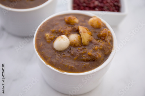 Korean red bean porriage photo