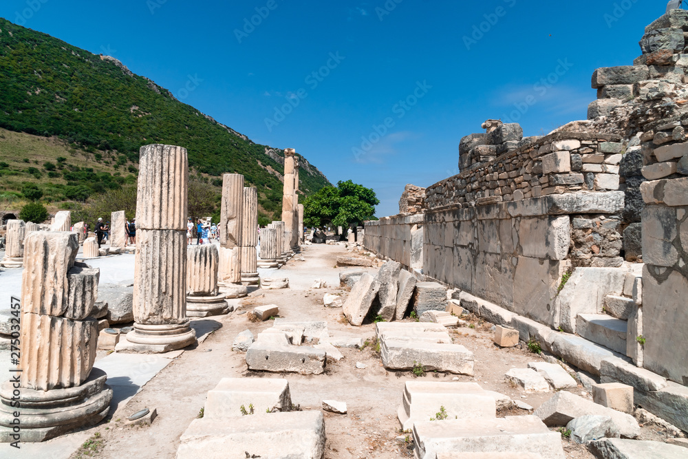 Ruins in Ephesus Ancient City Izmir