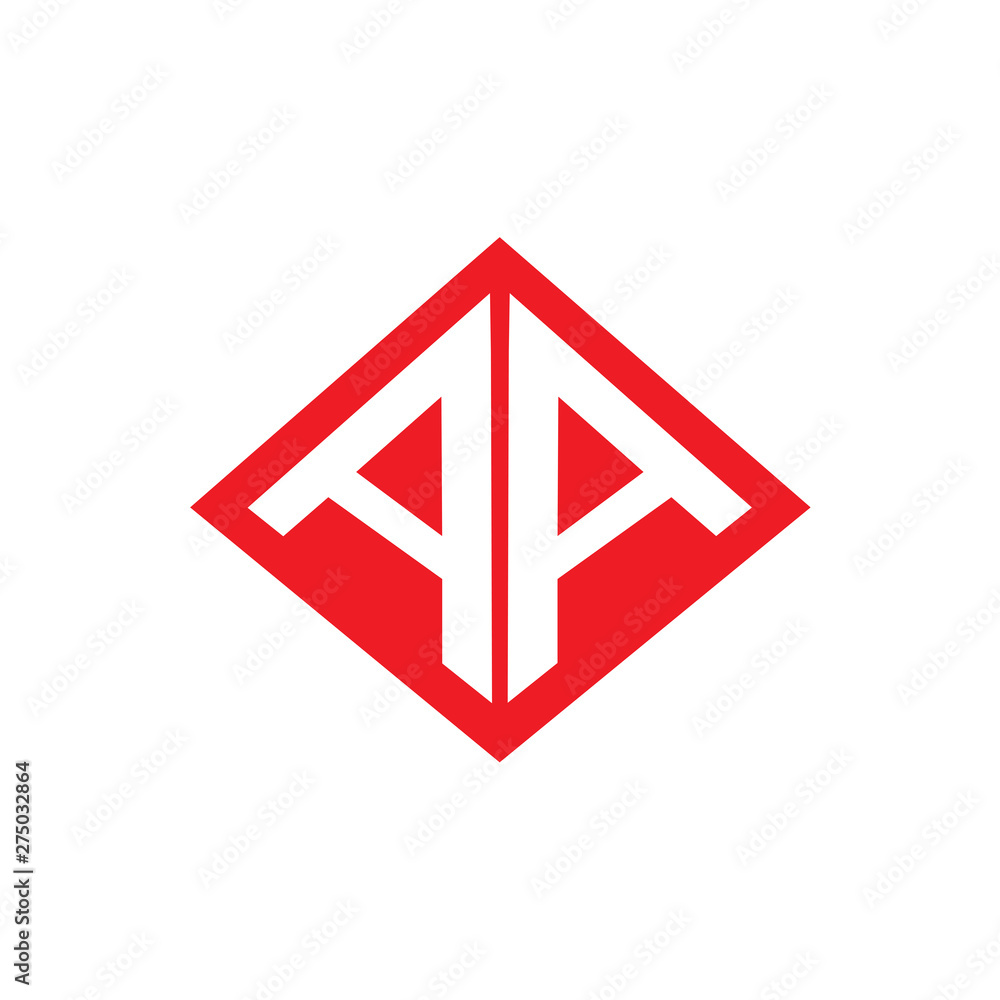 Letter AA kite logo vector