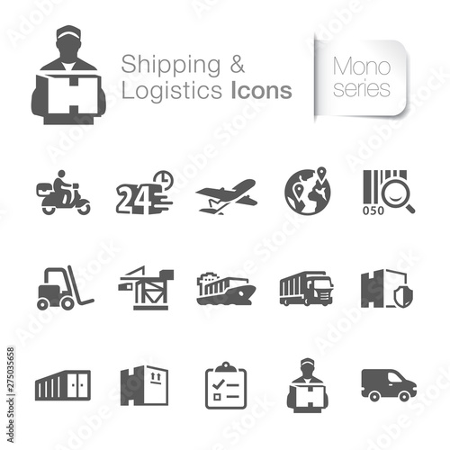 Courier services related icons