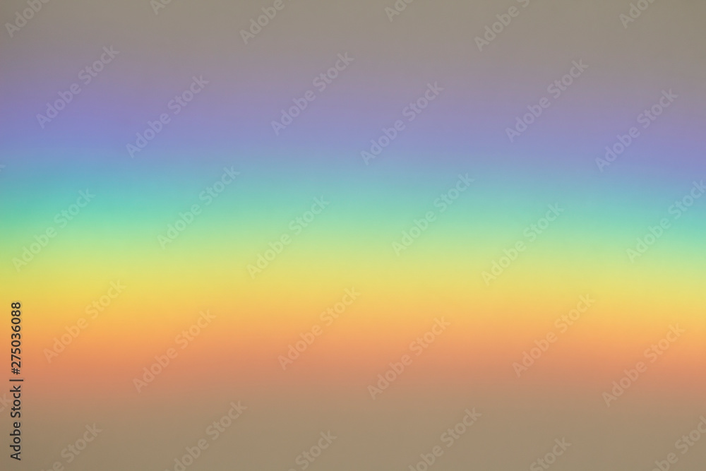 real rainbow on white background