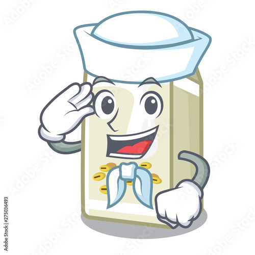 Sailor soy milk in a cartoon box