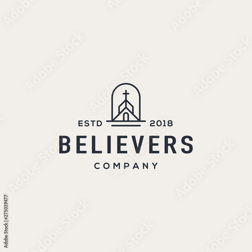 Church logo design concept. Universal church logo.