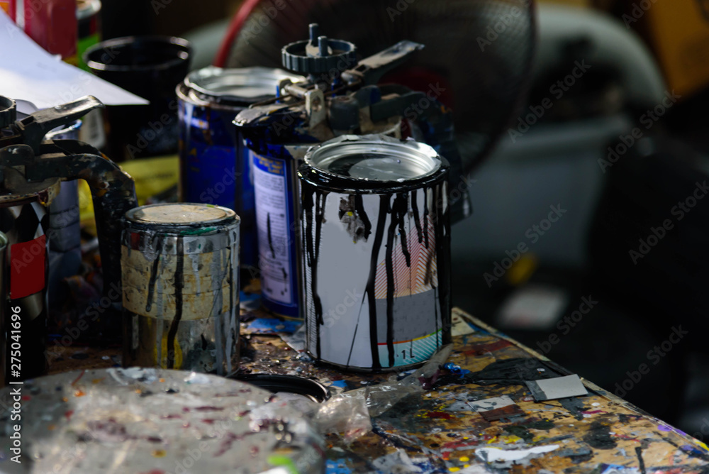used Paint can in garage 