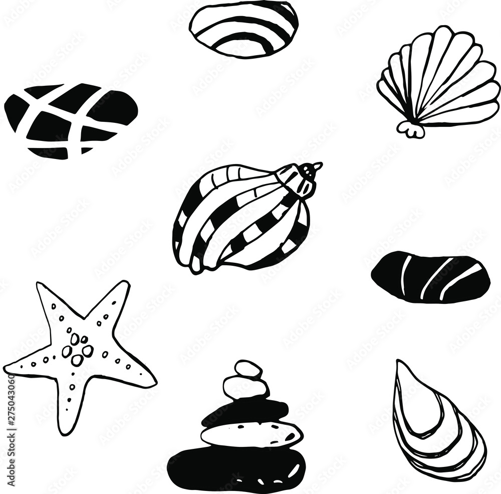 Collection of sea marine ink doodles on white backdrop. Vector stock set. Cute marine icons. Can be used for printed materials. Vacation holiday background. Hand drawn design elements. Festive card. Collection of sea marine ink doodles on white backdrop. Vector stock set. Cute marine icons. Can be used for printed materials. Vacation holiday background. Hand drawn design elements. Festive card.