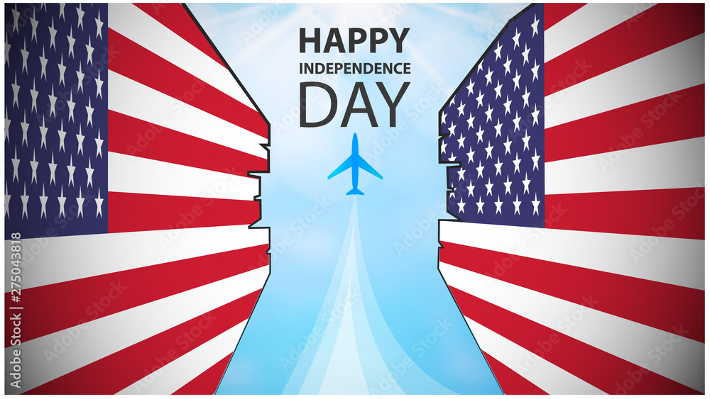 4th of July Independence Day. Holiday card or banner 4th of July Independence Day. Holiday card or banner